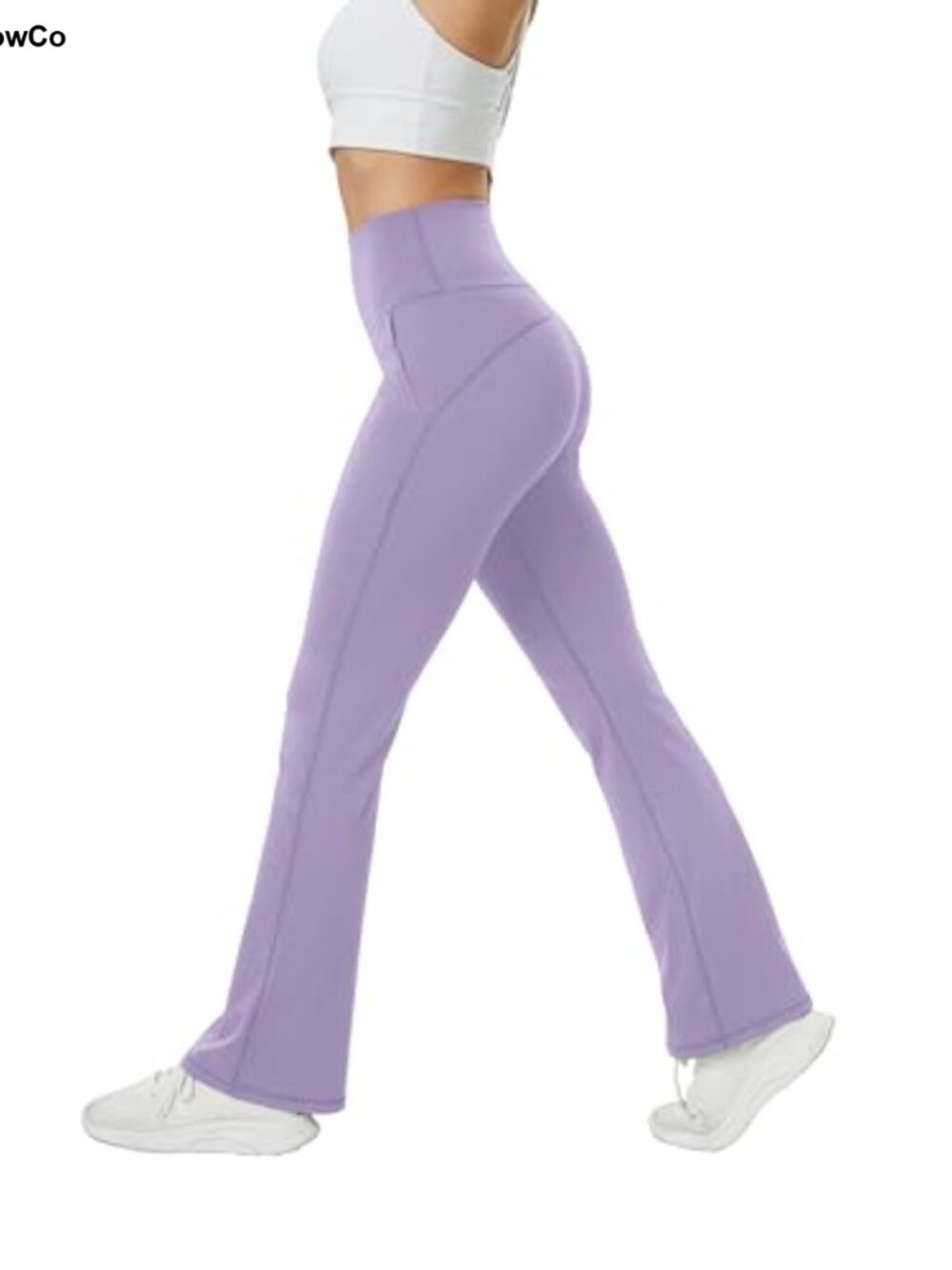 High Waist Tummy Control Bootcut Flare Yoga Pants with Pockets
